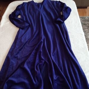 Halston Heritage Dorian Deep Purple Maxi Dress OSFA